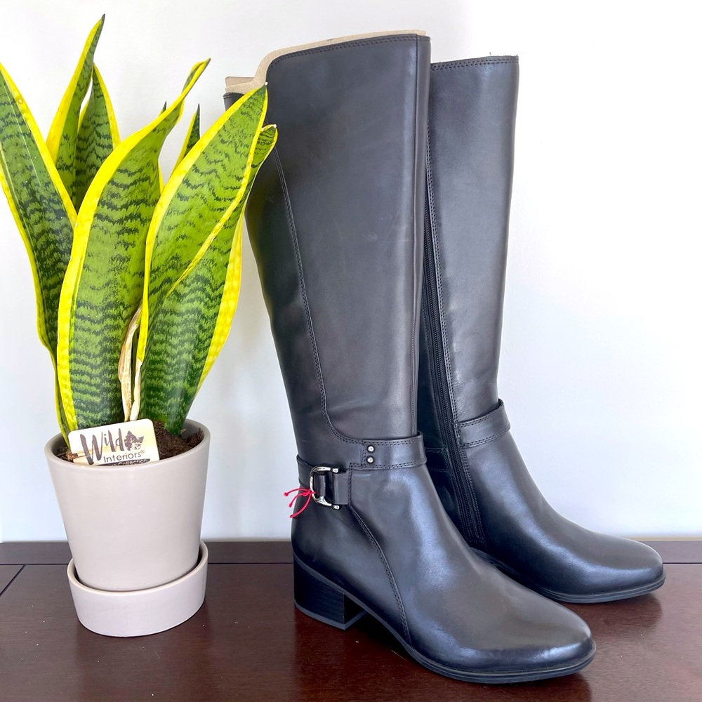 Naturalizer Dane Wide Calf Black Boots